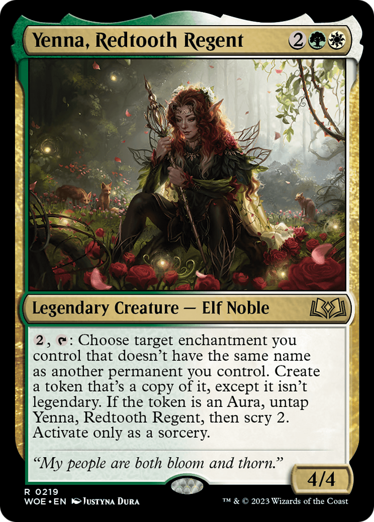 Yenna, Redtooth Regent [Wilds of Eldraine Prerelease Promos] | Enigma On Main