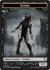 Zombie // Shapeshifter Double-sided Token [Commander 2018 Tokens] | Enigma On Main