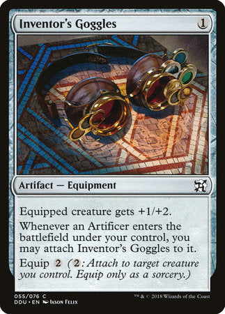 Inventor's Goggles [Duel Decks: Elves vs. Inventors] | Enigma On Main