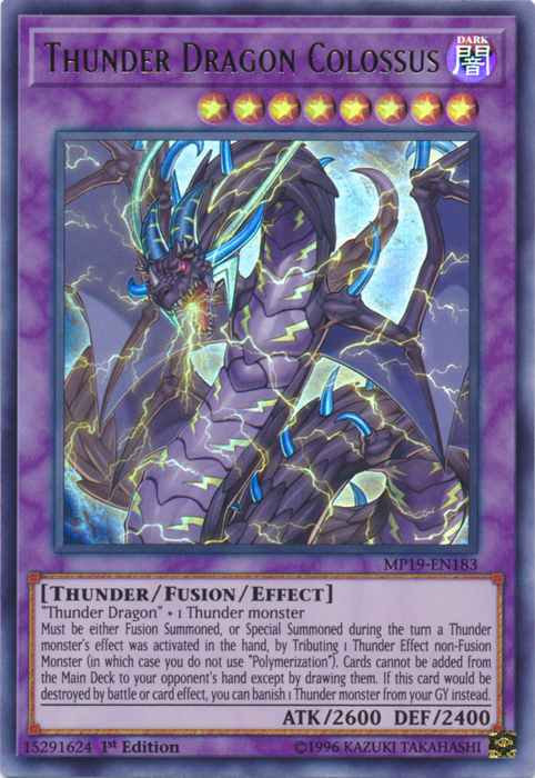 Thunder Dragon Colossus [MP19-EN183] Ultra Rare | Enigma On Main