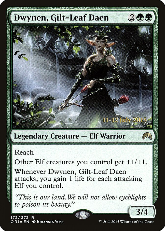 Dwynen, Gilt-Leaf Daen [Magic Origins Prerelease Promos] | Enigma On Main