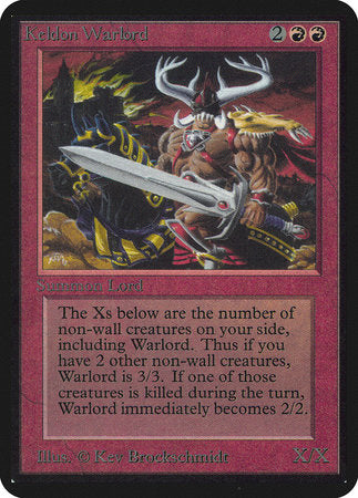 Keldon Warlord [Limited Edition Alpha] | Enigma On Main