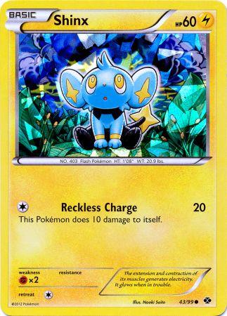 Shinx (43/99) (Cracked Ice Holo) (Blister Exclusive) [Black & White: Next Destinies] | Enigma On Main