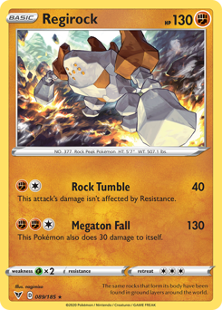 Regirock (089/185) [Sword & Shield: Vivid Voltage] | Enigma On Main