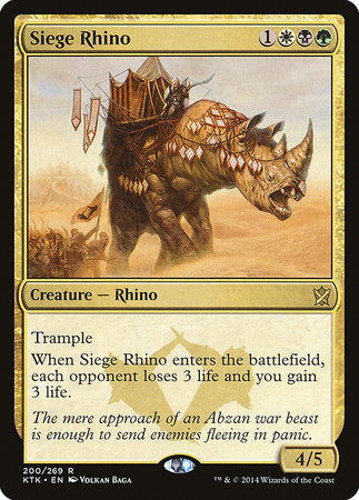 Siege Rhino [Khans of Tarkir] | Enigma On Main