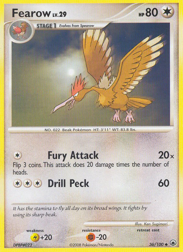 Fearow (36/100) [Diamond & Pearl: Majestic Dawn] | Enigma On Main