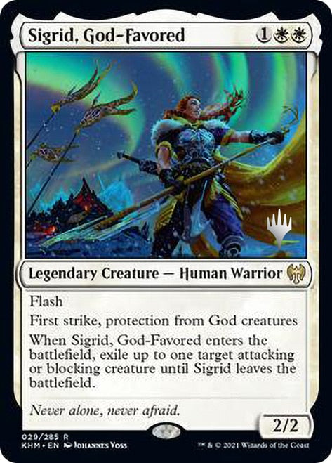 Sigrid, God-Favored [Kaldheim Promo Pack] | Enigma On Main