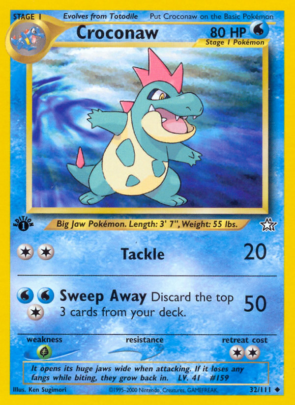 Croconaw (32/111) [Neo Genesis 1st Edition] | Enigma On Main