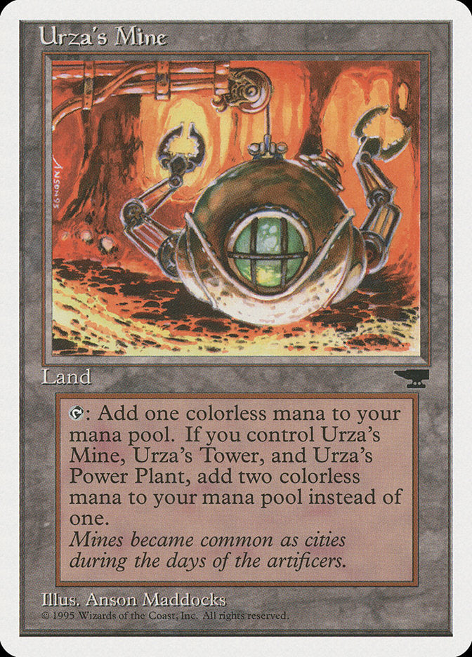 Urza's Mine (Orange Background) [Chronicles] | Enigma On Main