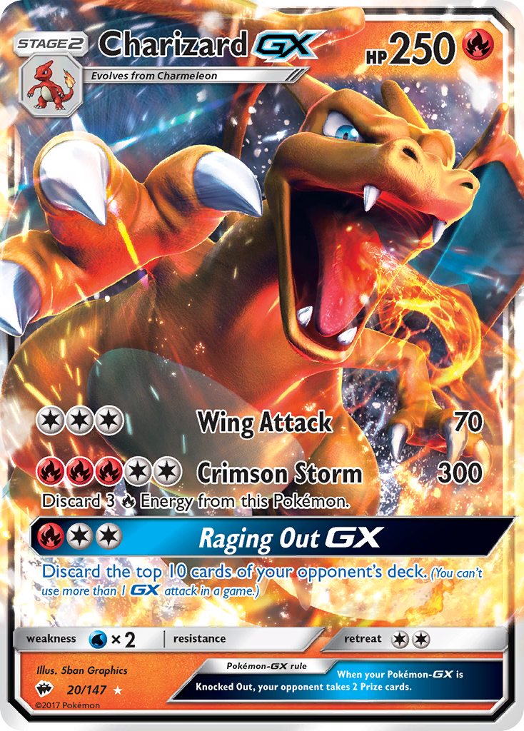 Charizard GX (20/147) [Sun & Moon: Burning Shadows] | Enigma On Main