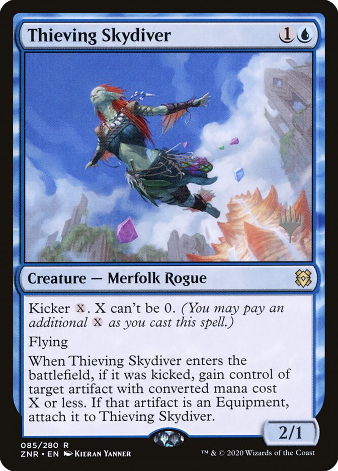 Thieving Skydiver (Promo Pack) [Zendikar Rising Promos] | Enigma On Main