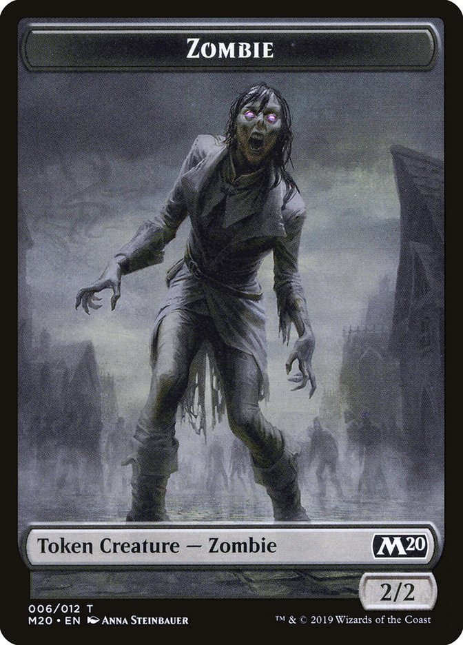 Dragon (002) // Zombie Double-Sided Token [Game Night 2019 Tokens] | Enigma On Main