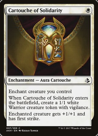 Cartouche of Solidarity [Amonkhet] | Enigma On Main