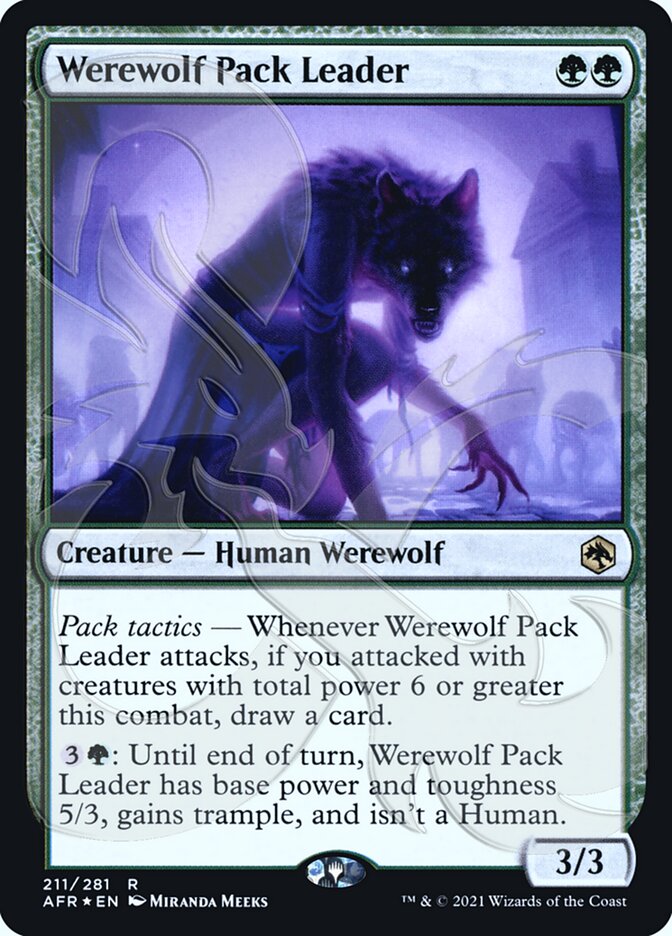 Werewolf Pack Leader (Ampersand Promo) [Dungeons & Dragons: Adventures in the Forgotten Realms Promos] | Enigma On Main