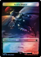 Alien // Alien Insect Double-Sided Token (Surge Foil) [Doctor Who Tokens] | Enigma On Main