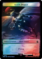 Soldier // Alien Insect Double-Sided Token (Surge Foil) [Doctor Who Tokens] | Enigma On Main