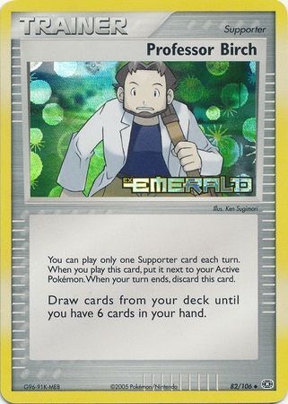 Professor Birch (82/106) (Stamped) [EX: Emerald] | Enigma On Main