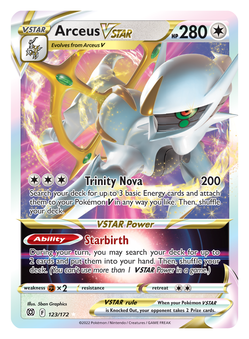 Arceus VSTAR (123/172) (Jumbo Card) [Sword & Shield: Brilliant Stars] | Enigma On Main