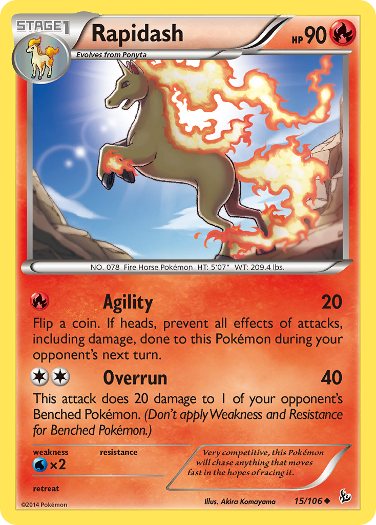 Rapidash (15/106) [XY: Flashfire] | Enigma On Main