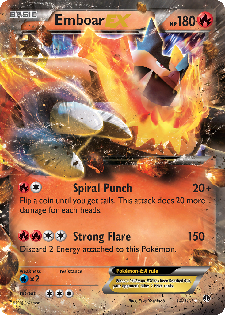 Emboar EX (14/122) [XY: BREAKpoint] | Enigma On Main