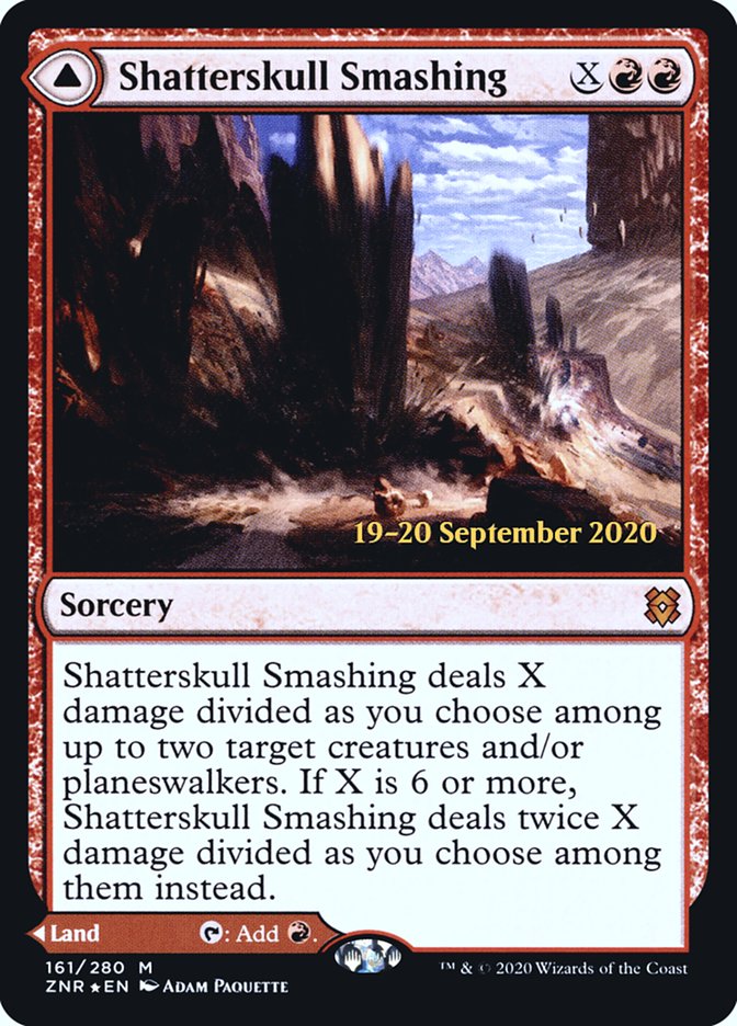 Shatterskull Smashing // Shatterskull, the Hammer Pass  [Zendikar Rising Prerelease Promos] | Enigma On Main