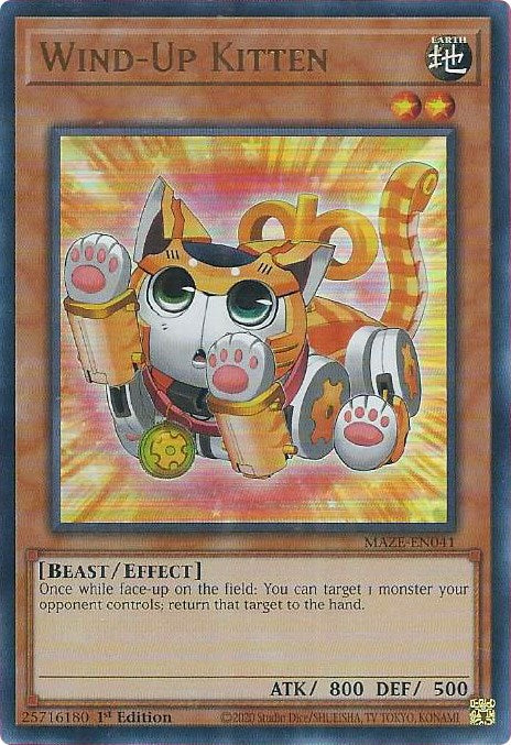 Wind-Up Kitten [MAZE-EN041] Ultra Rare | Enigma On Main