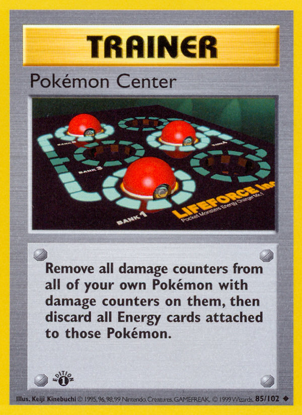 Pokemon Center (85/102) (Shadowless) [Base Set 1st Edition] | Enigma On Main