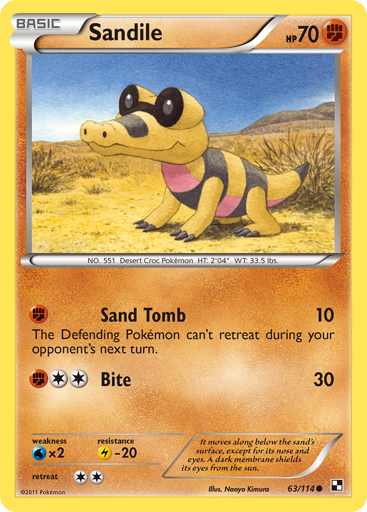 Sandile (63/114) [Black & White: Base Set] | Enigma On Main