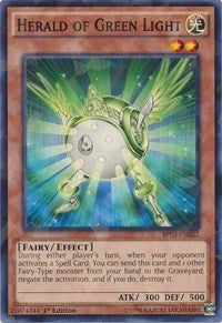 Herald of Green Light (Shatterfoil) [Battle Pack 3: Monster League] [BP03-EN022] | Enigma On Main