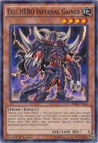 Evil HERO Infernal Gainer (Shatterfoil) [Battle Pack 3: Monster League] [BP03-EN032] | Enigma On Main