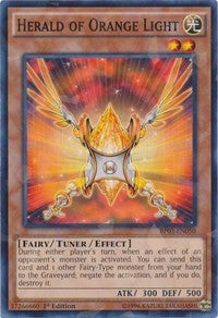 Herald of Orange Light (Shatterfoil) [Battle Pack 3: Monster League] [BP03-EN050] | Enigma On Main