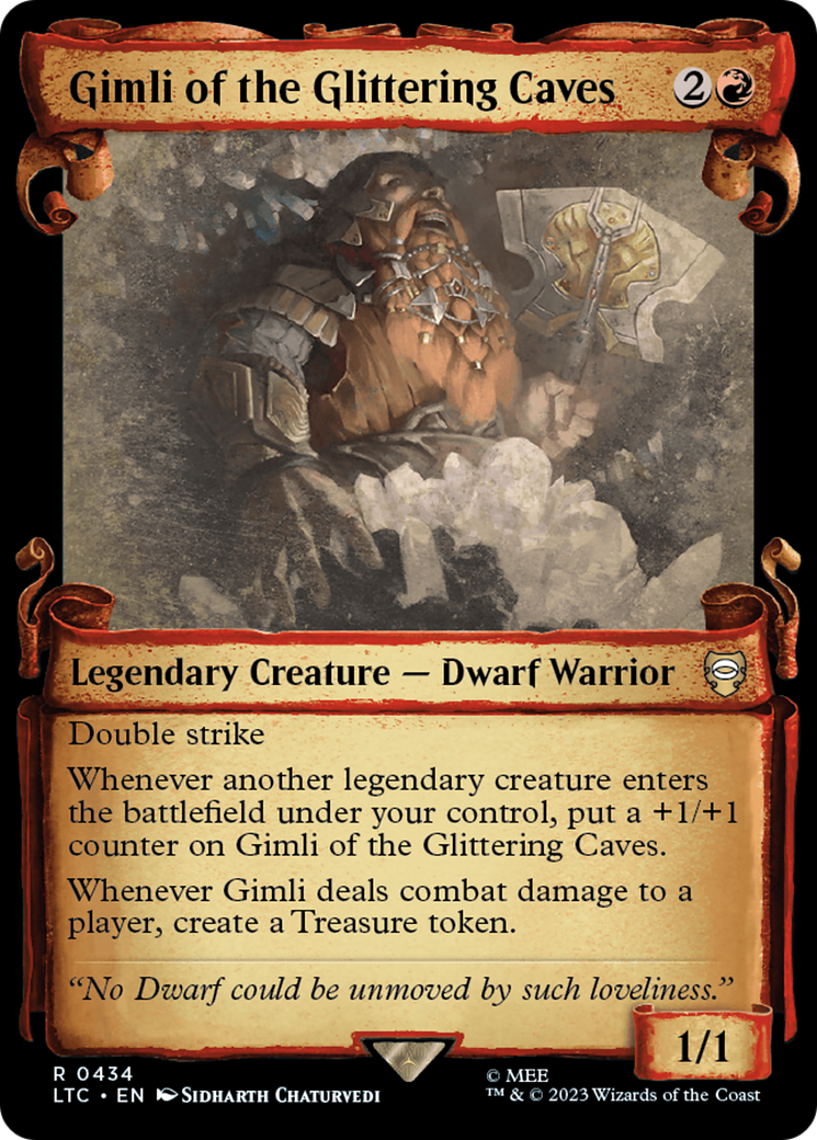 Gimli of the Glittering Caves [The Lord of the Rings: Tales of Middle-Earth Commander Showcase Scrolls] | Enigma On Main