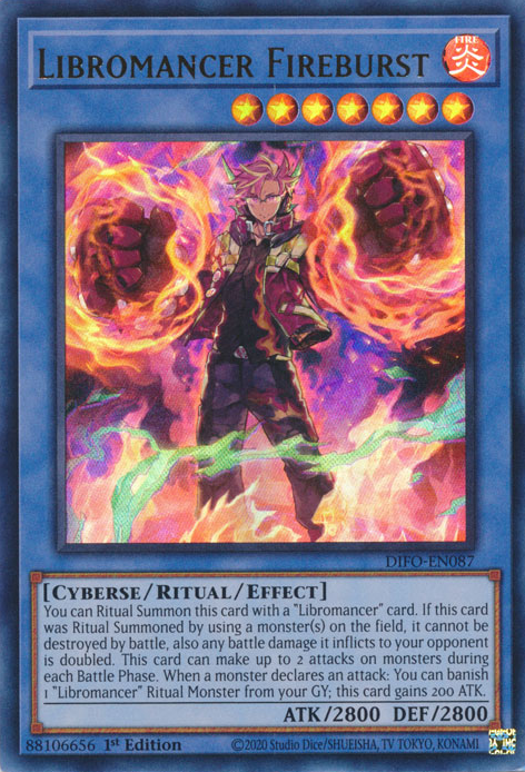 Libromancer Fireburst [DIFO-EN087] Ultra Rare | Enigma On Main