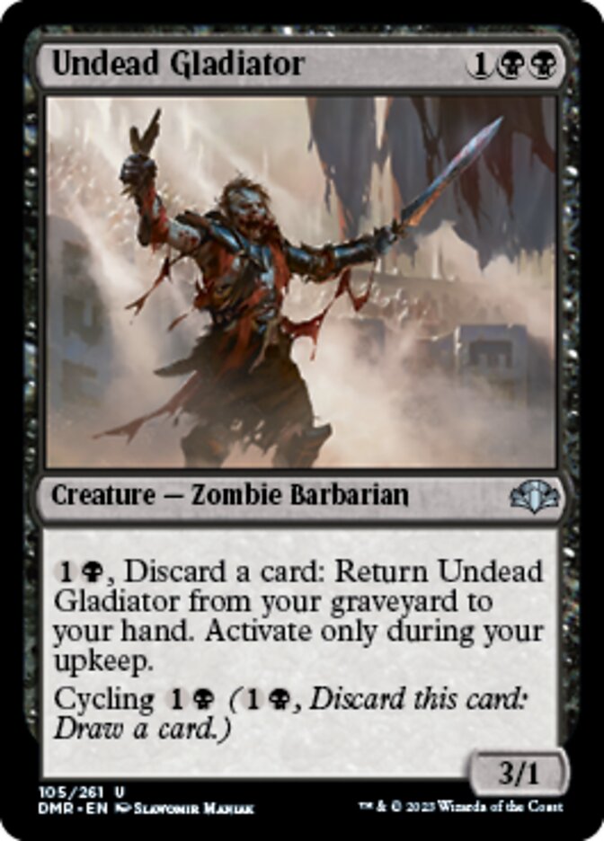 Undead Gladiator [Dominaria Remastered] | Enigma On Main