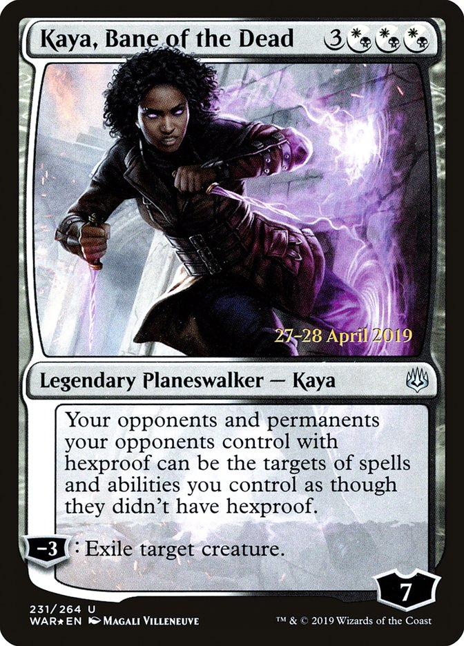 Kaya, Bane of the Dead  [War of the Spark Prerelease Promos] | Enigma On Main