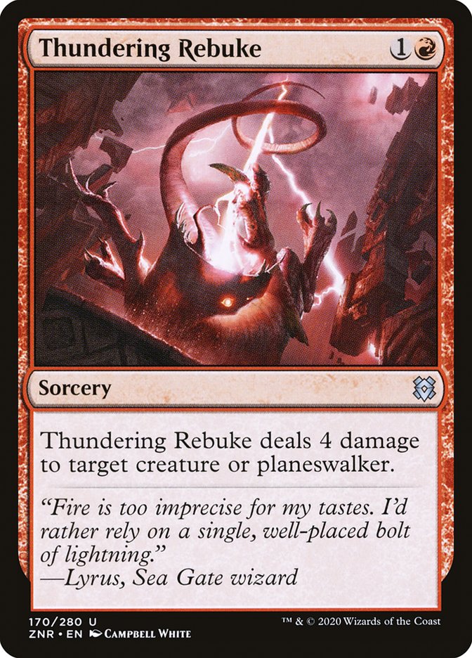 Thundering Rebuke [Zendikar Rising] | Enigma On Main