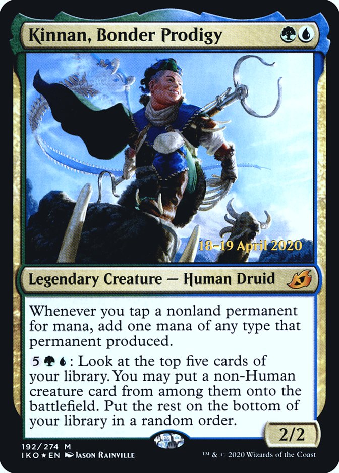 Kinnan, Bonder Prodigy  [Ikoria: Lair of Behemoths Prerelease Promos] | Enigma On Main