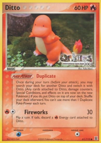 Ditto (61/113) (Origins Game Fair 2007) [EX: Delta Species] | Enigma On Main