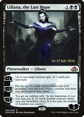 Liliana, the Last Hope [Eldritch Moon Promos] | Enigma On Main