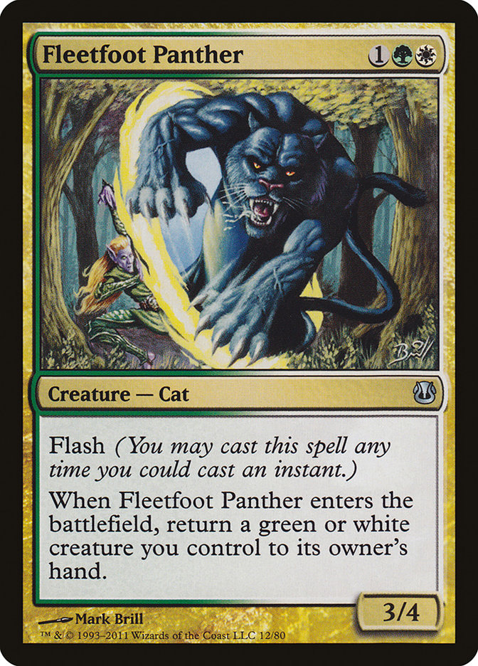 Fleetfoot Panther [Duel Decks: Ajani vs. Nicol Bolas] | Enigma On Main