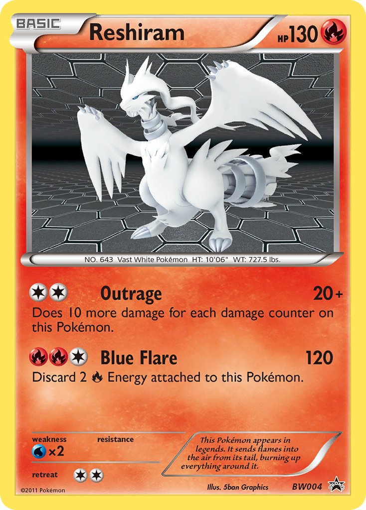 Reshiram (BW004) [Black & White: Black Star Promos] | Enigma On Main