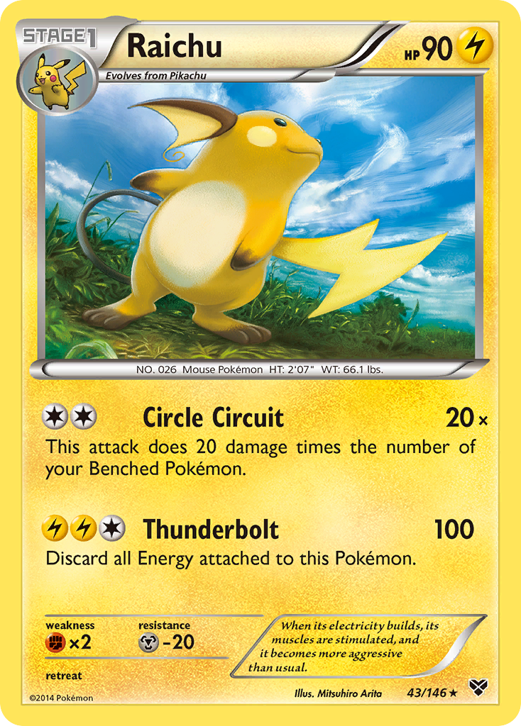 Raichu (43/146) [XY: Base Set] | Enigma On Main