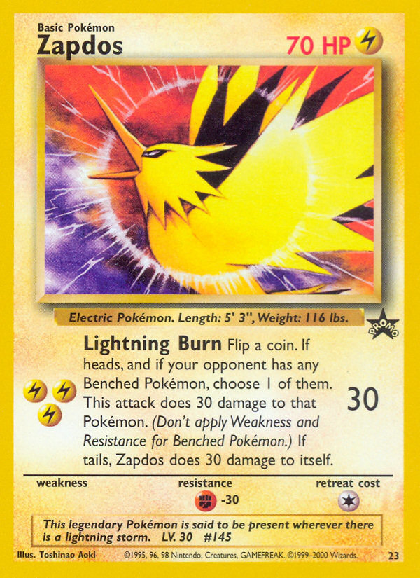 Zapdos (23) [Wizards of the Coast: Black Star Promos] | Enigma On Main