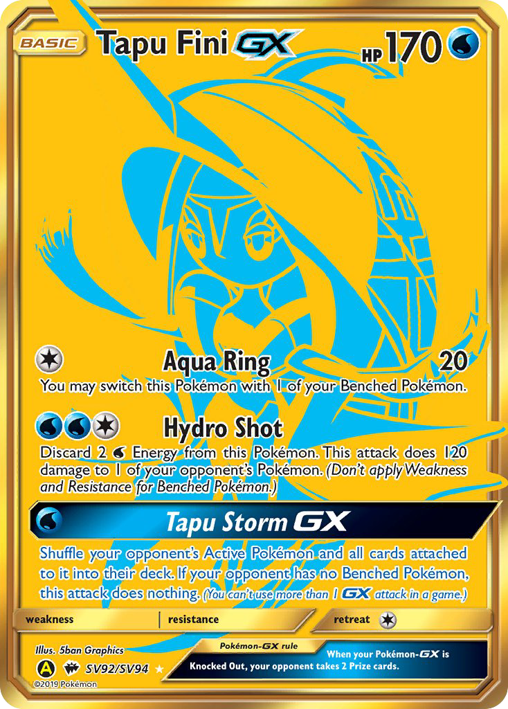 Tapu Fini GX (SV92/SV94) [Sun & Moon: Hidden Fates - Shiny Vault] | Enigma On Main