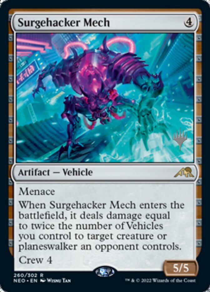 Surgehacker Mech (Promo Pack) [Kamigawa: Neon Dynasty Promos] | Enigma On Main