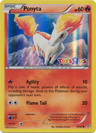 Ponyta (14/83) (Toys R Us Promo) [XY: Generations] | Enigma On Main