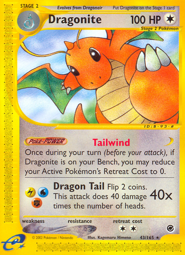 Dragonite (43/165) [Expedition: Base Set] | Enigma On Main