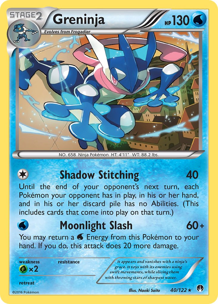 Greninja (40/122) (Theme Deck Exclusive) [XY: BREAKpoint] | Enigma On Main