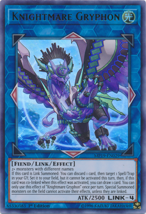 Knightmare Gryphon [MP19-EN029] Ultra Rare | Enigma On Main