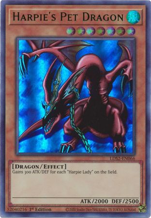 Harpie's Pet Dragon (Green) [LDS2-EN066] Ultra Rare | Enigma On Main